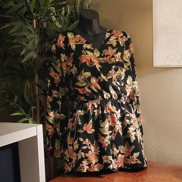 one clothing Pants - New One Clothing Black Floral Print Romper